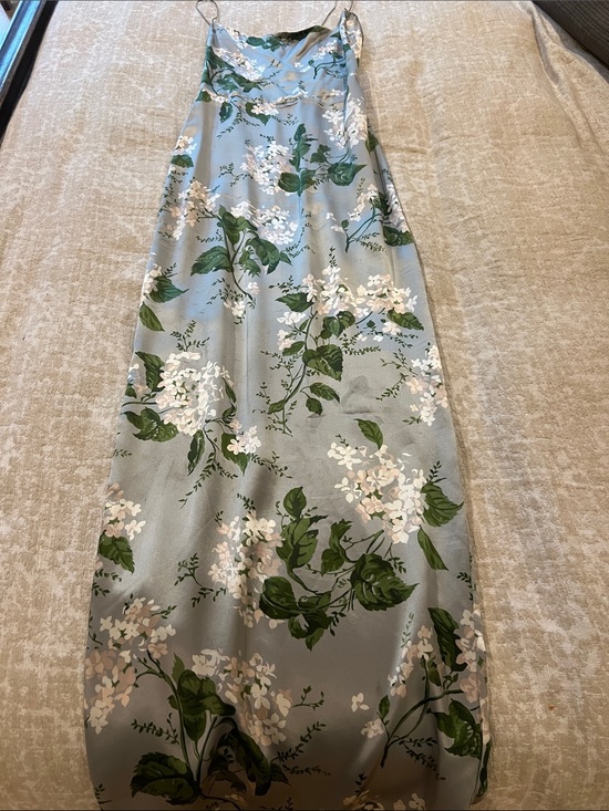 Reformation Dresses & Skirts - Reformation Sage Green Floral Slip Dress